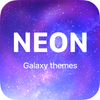 Neon Galaxy Widget Themes cover